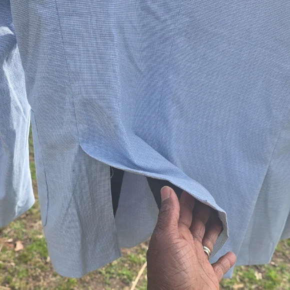 H&M Light Blue Men’s Sport Coat - Two-Button Blazer - Picture 3 of 9